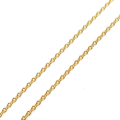 Vendome Aoyama ヴァンドーム青山 K18YG イエローゴールド ブラックカルセドニー ネックレス AGVN653250OC ダイヤモンド 4.5g ～50cm フリーチェーン レディース【中古】【美品】