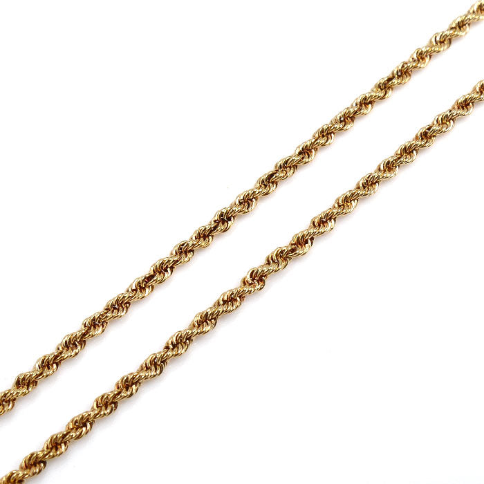 WALTHAM ウォルサム K18YG イエローゴールド スウィング ネックレス サファイア ダイヤモンド 11.1g 40cm レディース【中古】