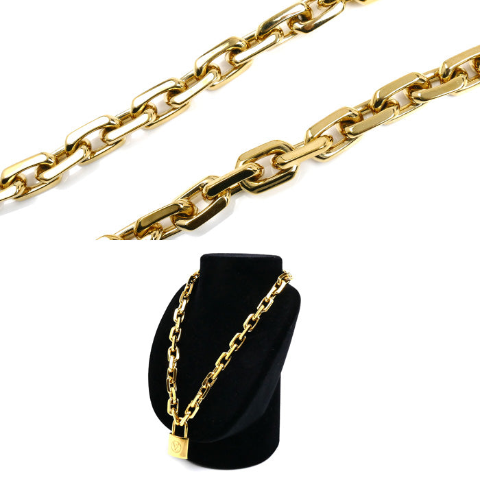 LOUIS VUITTON ルイ・ヴィトン GP コリエ LV エッジ カデナ ネックレス MP2993 DP0251 170g 47cm ユニセックス【中古】