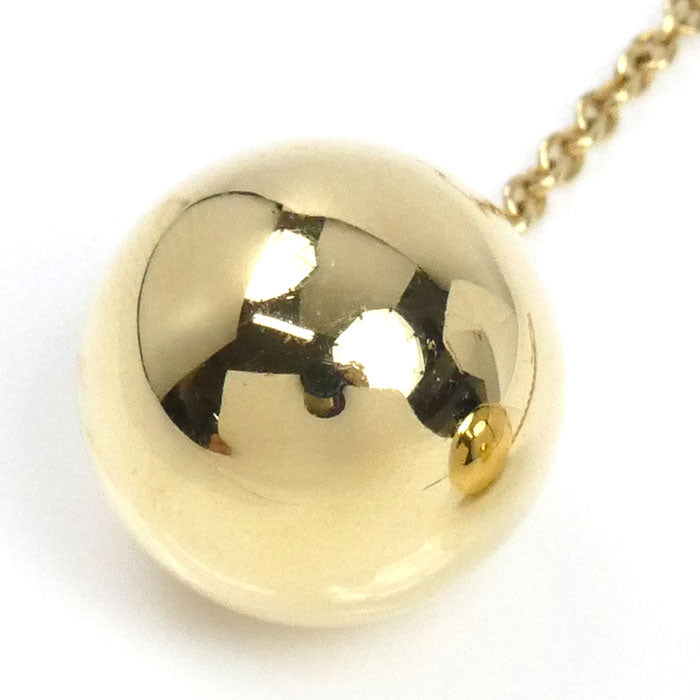 TIFFANY&Co. ティファニー K18YG イエローゴールド ハードウェア ボール ピアス 9.0g レディース【中古】