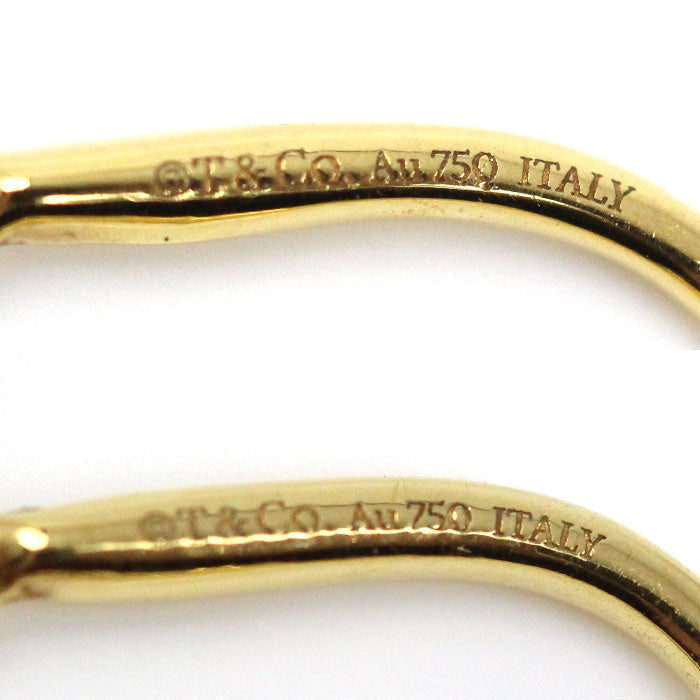 TIFFANY&Co. ティファニー K18YG イエローゴールド ハードウェア ボール ピアス 9.0g レディース【中古】