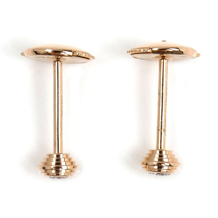 CARTIER カルティエ K18PG ピンクゴールド ダムール XS ピアス B8301214 ダイヤモンド 1.1g レディース【中古】【美品】