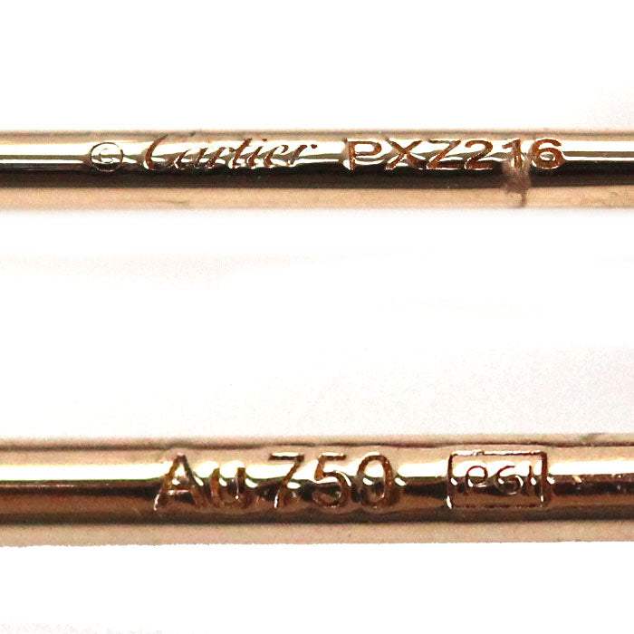 CARTIER カルティエ K18PG ピンクゴールド ダムール XS ピアス B8301214 ダイヤモンド 1.1g レディース【中古】【美品】