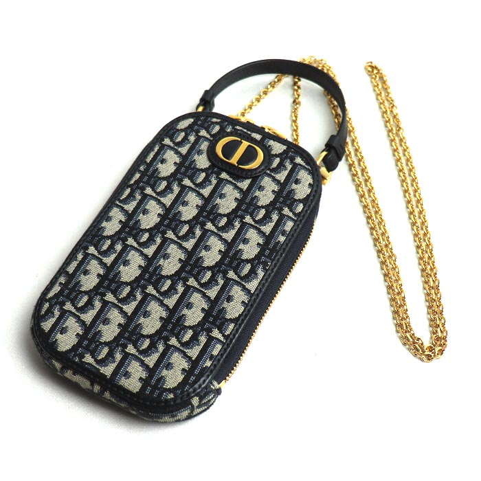 Dior ディオール 30モンテーニュ ポーチ ネイビー S2114UTZQ_M928 レディース【中古】【美品】