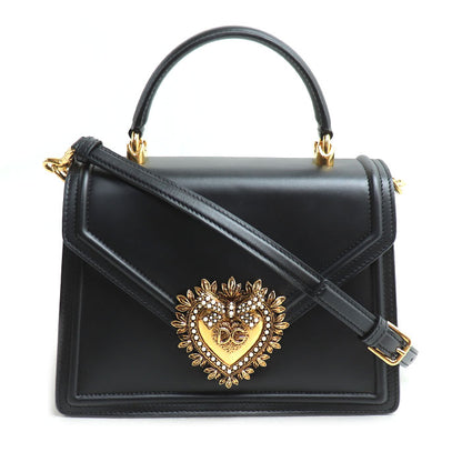 DOLCE&GABBANA ドルチェアンドガッバーナ ディヴォーション 2Wayショルダーバッグ ブラック BB6727AV8931 レディース【中古】