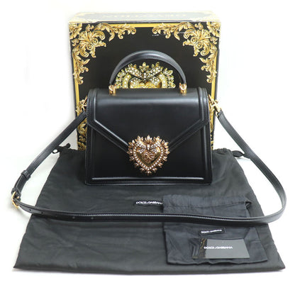 DOLCE&GABBANA ドルチェアンドガッバーナ ディヴォーション 2Wayショルダーバッグ ブラック BB6727AV8931 レディース【中古】