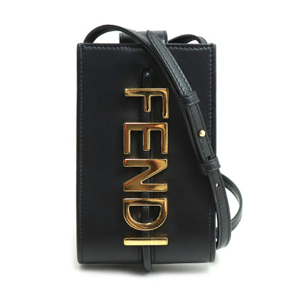FENDI フェンディ フォンホルダー ショルダーバッグ ブラック 7AS192 レディース【中古】