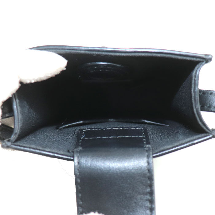 FENDI フェンディ フォンホルダー ショルダーバッグ ブラック 7AS192 レディース【中古】