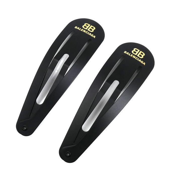 BALENCIAGA バレンシアガ スチール Holli Xxl スナップクリップ セット ヘアアクセサリー 699021TZS1K5610 レディース【中古】【美品】