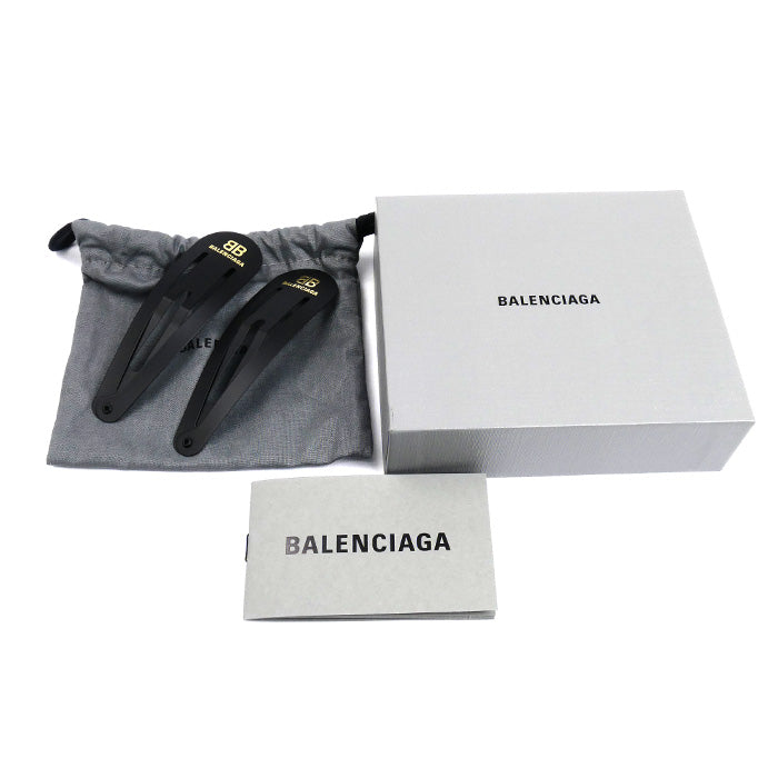 BALENCIAGA バレンシアガ スチール Holli Xxl スナップクリップ セット ヘアアクセサリー 699021TZS1K5610 レディース【中古】【美品】