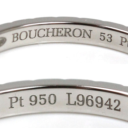 Boucheron ブシュロン Pt950プラチナ クルドパリ スモール リング・指輪 JAL01160 12.5号 53 3.0g レディース【中古】【美品】