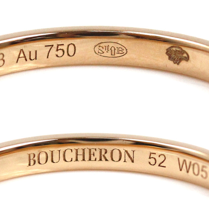 Boucheron ブシュロン K18PG ピンクゴールド クルドパリ リング・指輪 JAL01164 12号 52 2.1g レディース【中古】