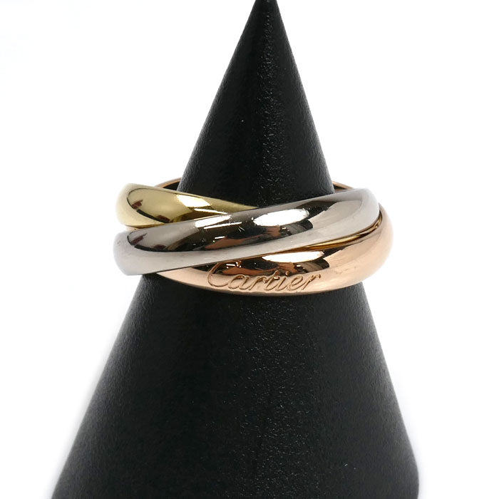 CARTIER カルティエ K18YG/PG/WG トリニティ リング・指輪 12号 52 8.0g レディース【中古】【美品】