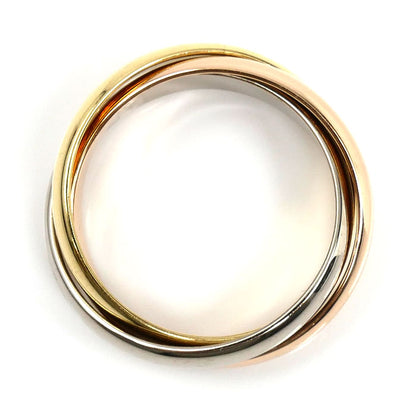 CARTIER カルティエ K18YG/PG/WG トリニティ リング・指輪 12号 52 8.0g レディース【中古】【美品】