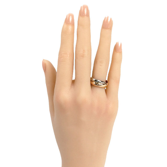 CARTIER カルティエ K18YG/PG/WG トリニティ リング・指輪 12号 52 8.0g レディース【中古】【美品】