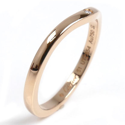 CARTIER カルティエ K18PG ピンクゴールド バレリーナ カーブ ウェディング 3P ダイヤ リング・指輪 B4098651 ダイヤモンド 11号 51 2.2g レディース【中古】【美品】