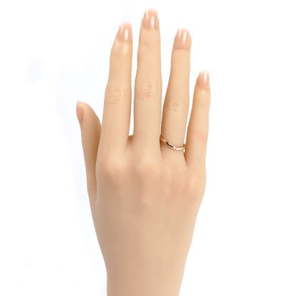 CARTIER カルティエ K18PG ピンクゴールド バレリーナ カーブ ウェディング 3P ダイヤ リング・指輪 B4098651 ダイヤモンド 11号 51 2.2g レディース【中古】【美品】