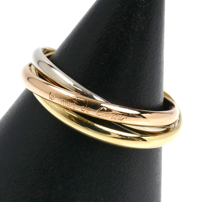 CARTIER カルティエ K18YG/PG/WG トリニティ XS les must de Cartier リング・指輪 14号 54 3.6g レディース【中古】【美品】