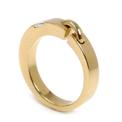 Chaumet ショーメ K18YG イエローゴールド リアン ドゥ ショーメ エヴィダンス 1P ダイヤ リング・指輪 ダイヤモンド 11.5号 7.5g プリンセスカット レディース【中古】
