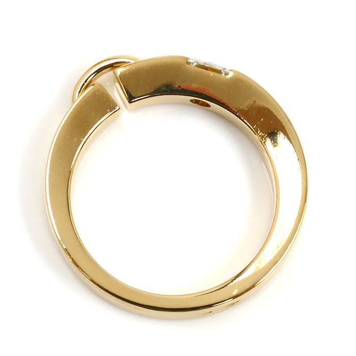 Chaumet ショーメ K18YG イエローゴールド リアン ドゥ ショーメ エヴィダンス 1P ダイヤ リング・指輪 ダイヤモンド 11.5号 7.5g プリンセスカット レディース【中古】
