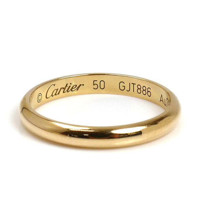 CARTIER カルティエ K18YG イエローゴールド 1895 ウェディング リング・指輪 B4002350 10号 50 2.2g レディース【中古】【美品】