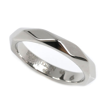 Boucheron ブシュロン Pt950プラチナ ファセット ミディアム リング・指輪 JAL00014 6号 46 4.1g レディース【中古】【美品】