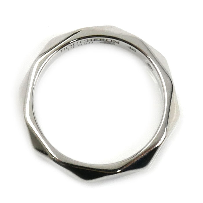 Boucheron ブシュロン Pt950プラチナ ファセット ミディアム リング・指輪 JAL00014 6号 46 4.1g レディース【中古】【美品】