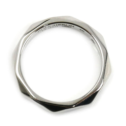 Boucheron ブシュロン Pt950プラチナ ファセット ミディアム リング・指輪 JAL00014 6号 46 4.1g レディース【中古】【美品】