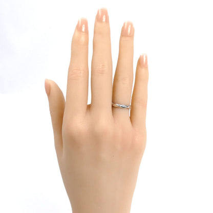 Boucheron ブシュロン Pt950プラチナ ファセット ミディアム リング・指輪 JAL00014 6号 46 4.1g レディース【中古】【美品】