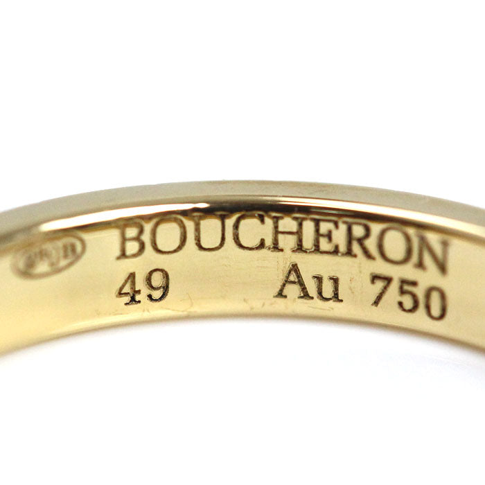 Boucheron ブシュロン K18YG イエローゴールド クルドパリ ミディアム リング・指輪 JAL00008 9号 49 3.6g レディース【中古】