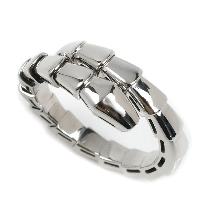 BVLGARI ブルガリ K18WG ホワイトゴールド セルペンティ ヴァイパー リング・指輪 358649 15号 7.2g L レディース【中古】【美品】