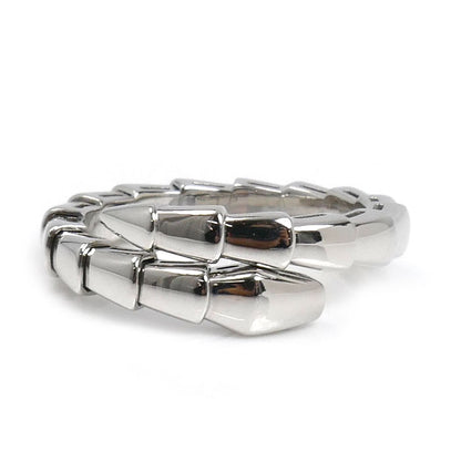 BVLGARI ブルガリ K18WG ホワイトゴールド セルペンティ ヴァイパー リング・指輪 358649 15号 7.2g L レディース【中古】【美品】
