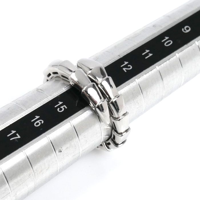 BVLGARI ブルガリ K18WG ホワイトゴールド セルペンティ ヴァイパー リング・指輪 358649 15号 7.2g L レディース【中古】【美品】