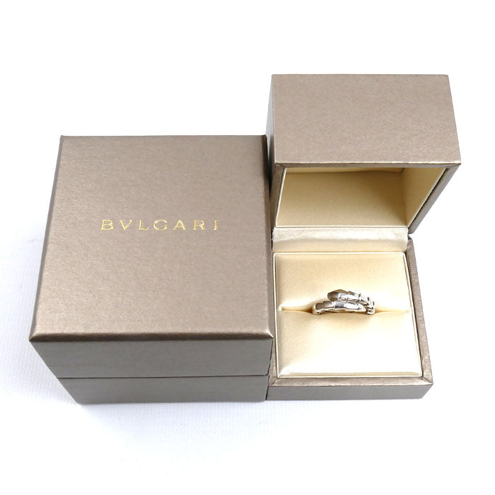 BVLGARI ブルガリ K18WG ホワイトゴールド セルペンティ ヴァイパー リング・指輪 358649 15号 7.2g L レディース【中古】【美品】