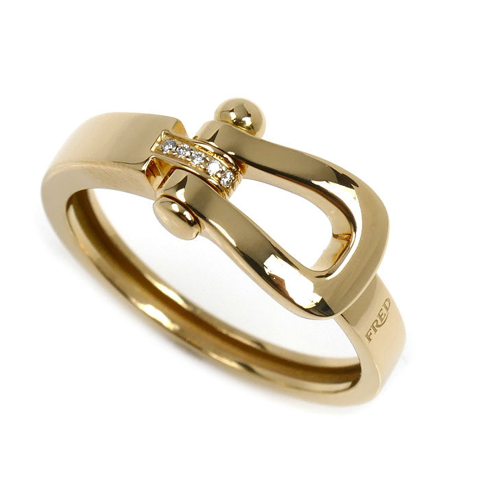 FRED フレッド K18YG イエローゴールド フォース10 ミディアム リング・指輪 4B0376 ダイヤモンド 17.5号 58 4.7g ユニセックス【中古】【美品】
