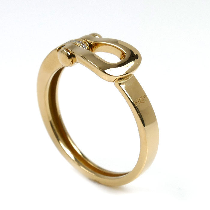 FRED フレッド K18YG イエローゴールド フォース10 ミディアム リング・指輪 4B0376 ダイヤモンド 17.5号 58 4.7g ユニセックス【中古】【美品】