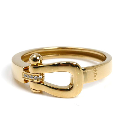 FRED フレッド K18YG イエローゴールド フォース10 ミディアム リング・指輪 4B0376 ダイヤモンド 17.5号 58 4.7g ユニセックス【中古】【美品】