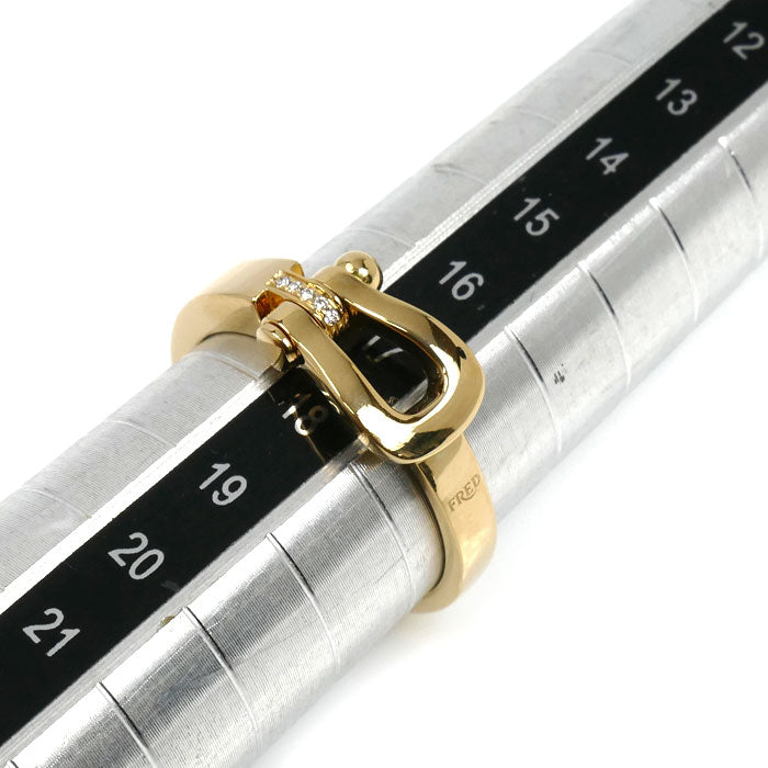 FRED フレッド K18YG イエローゴールド フォース10 ミディアム リング・指輪 4B0376 ダイヤモンド 17.5号 58 4.7g ユニセックス【中古】【美品】