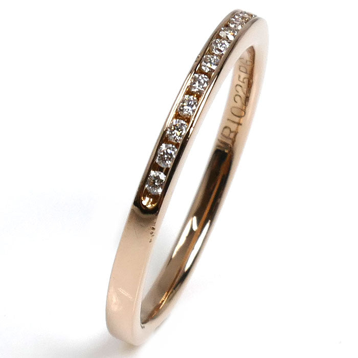ROYAL ASSCHER K18PG ピンクゴールド ハーフエタニティ リング・指輪 JRI0225PG ダイヤモンド0.12ct 11号 2.0g レディース【中古】【美品】