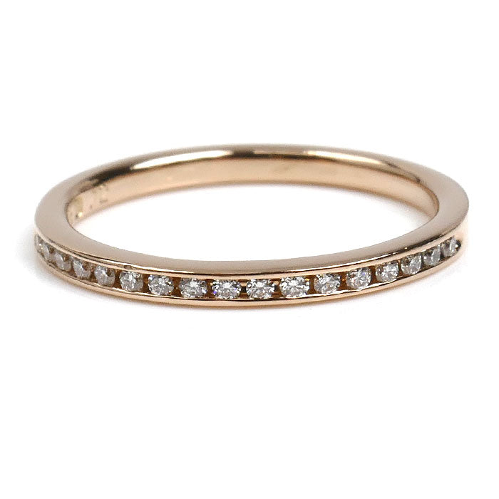 ROYAL ASSCHER K18PG ピンクゴールド ハーフエタニティ リング・指輪 JRI0225PG ダイヤモンド0.12ct 11号 2.0g レディース【中古】【美品】