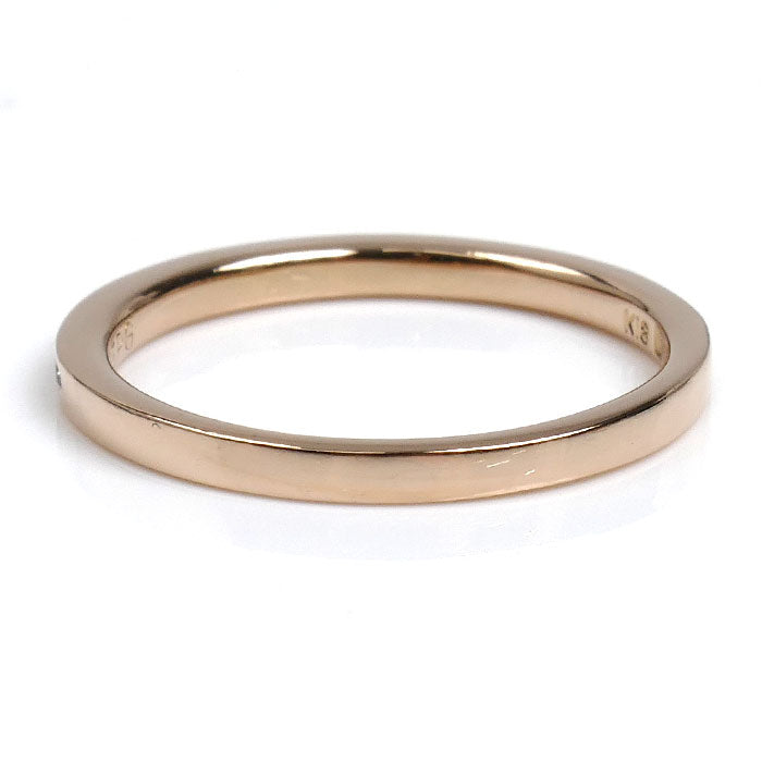 ROYAL ASSCHER K18PG ピンクゴールド ハーフエタニティ リング・指輪 JRI0225PG ダイヤモンド0.12ct 11号 2.0g レディース【中古】【美品】