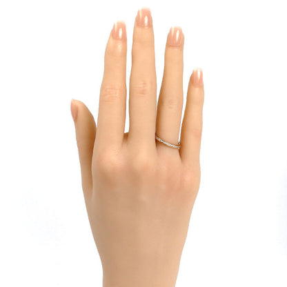 ROYAL ASSCHER K18PG ピンクゴールド ハーフエタニティ リング・指輪 JRI0225PG ダイヤモンド0.12ct 11号 2.0g レディース【中古】【美品】