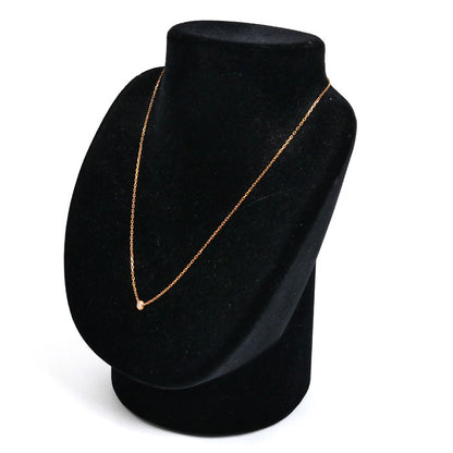 CARTIER カルティエ K18PG ピンクゴールド ダムール SM ダイヤ ネックレス B7215700 ダイヤモンド 2.8g 38/41cm レディース【中古】