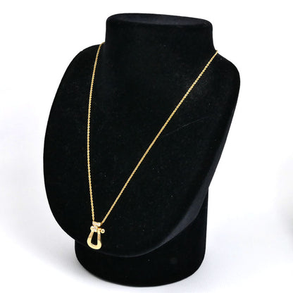 FRED フレッド K18YG イエローゴールド フォース10 ペンダント ラージモデル ネックレス 3B0208/7B0230 ダイヤモンド 10g 45/47.5/50cm ユニセックス【中古】【美品】