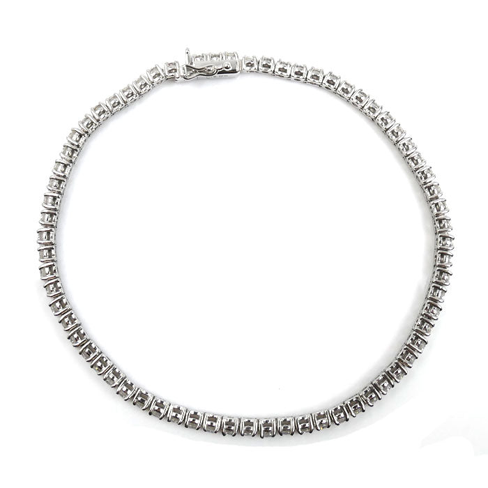 TASAKI タサキ K18WG ホワイトゴールド テニスブレス ブレスレット ダイヤモンド2.38ct 9.9g 18cm レディース【中古】【美品】