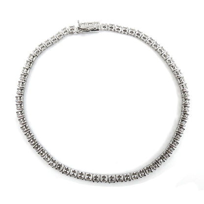 TASAKI タサキ K18WG ホワイトゴールド テニスブレス ブレスレット ダイヤモンド2.38ct 9.9g 18cm レディース【中古】【美品】