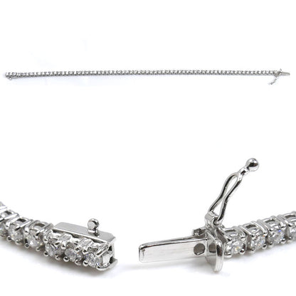 TASAKI タサキ K18WG ホワイトゴールド テニスブレス ブレスレット ダイヤモンド2.38ct 9.9g 18cm レディース【中古】【美品】