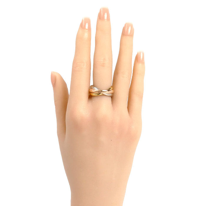 CARTIER カルティエ K18YG/PG/WG トリニティ リング・指輪 16.5号 57 9.4g レディース【中古】【美品】