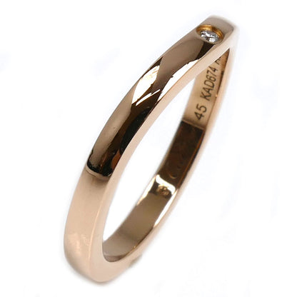 CARTIER カルティエ K18PG ピンクゴールド バレリーナ カーブ ウェディング 3P ダイヤ リング・指輪 B4098645 ダイヤモンド 5号 45 2.2g レディース【中古】【美品】
