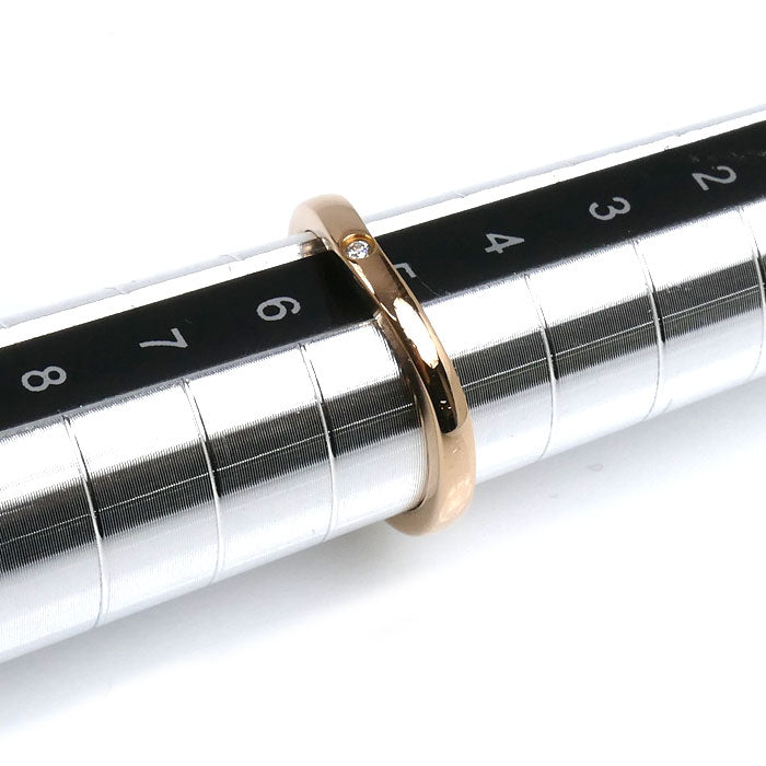 CARTIER カルティエ K18PG ピンクゴールド バレリーナ カーブ ウェディング 3P ダイヤ リング・指輪 B4098645 ダイヤモンド 5号 45 2.2g レディース【中古】【美品】